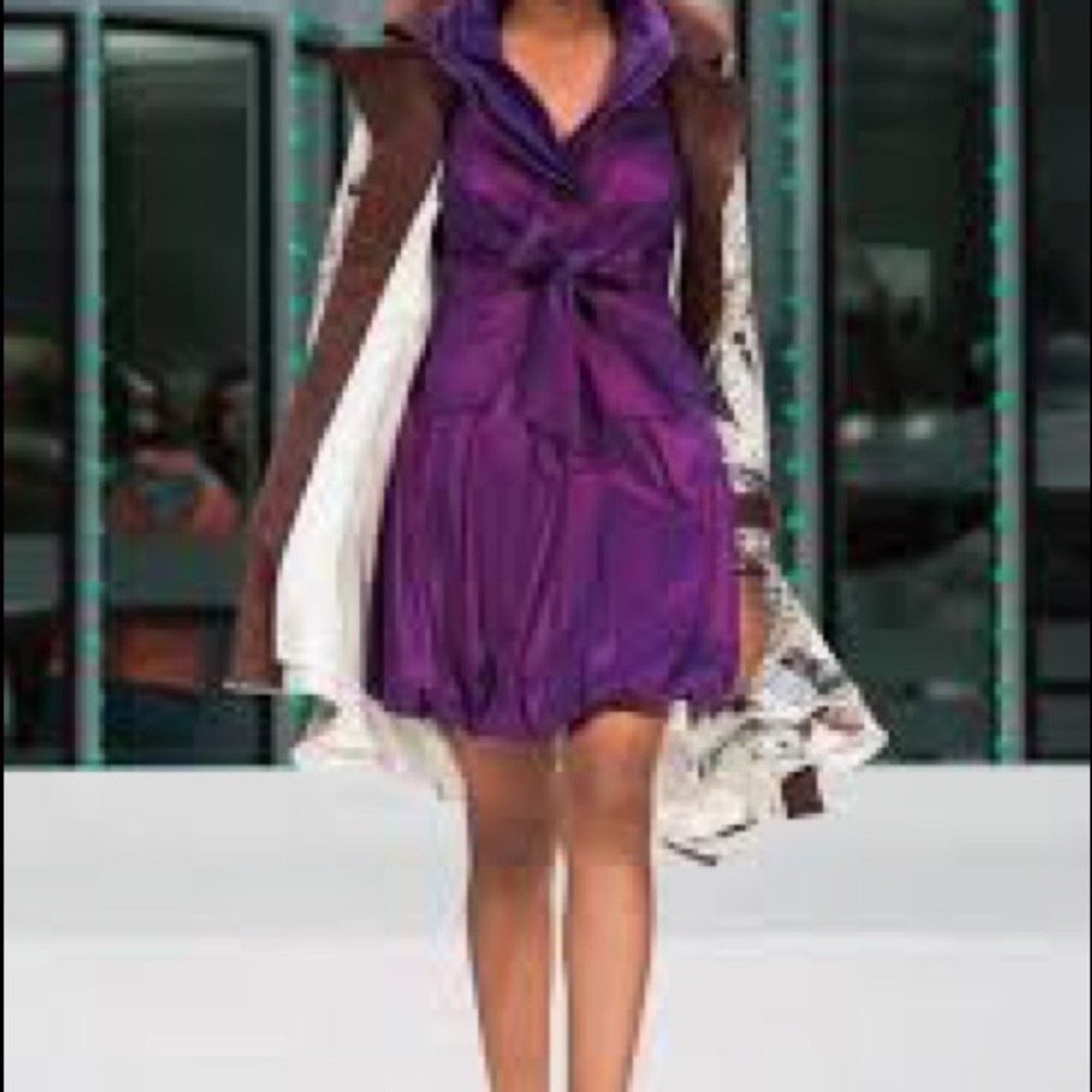 Samuel Dong Bubble dress with self belt